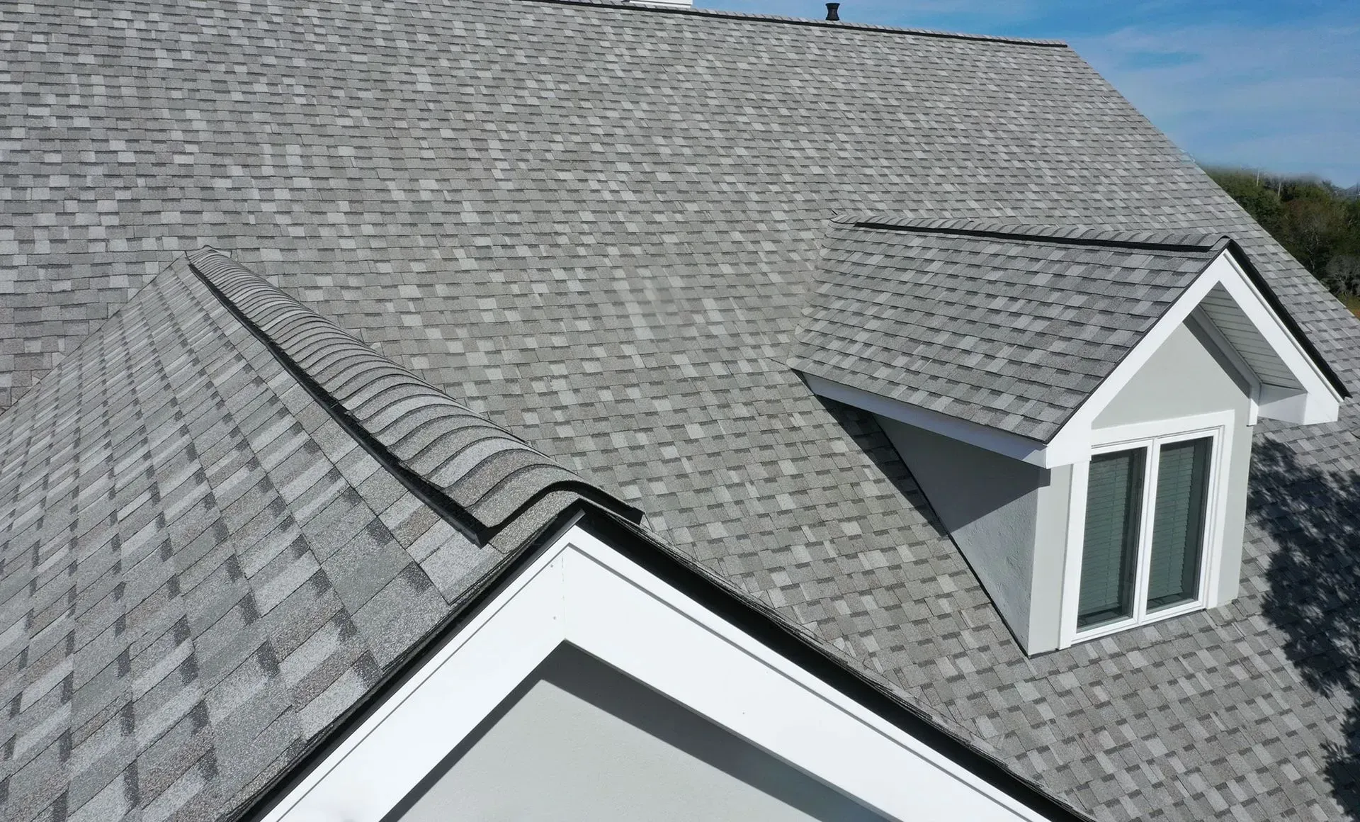 Asphalt shingle roof installed on a home in Martinsburg WV by Black Stone Roofing