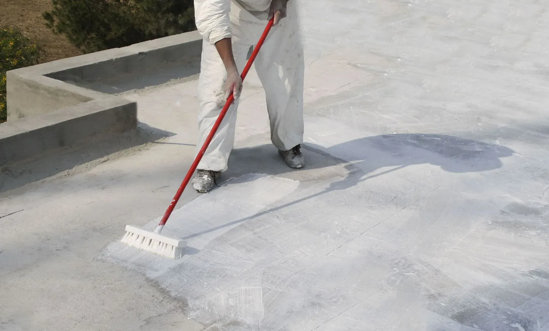 Commercial roof coating applied to a flat roof in Martinsburg WV